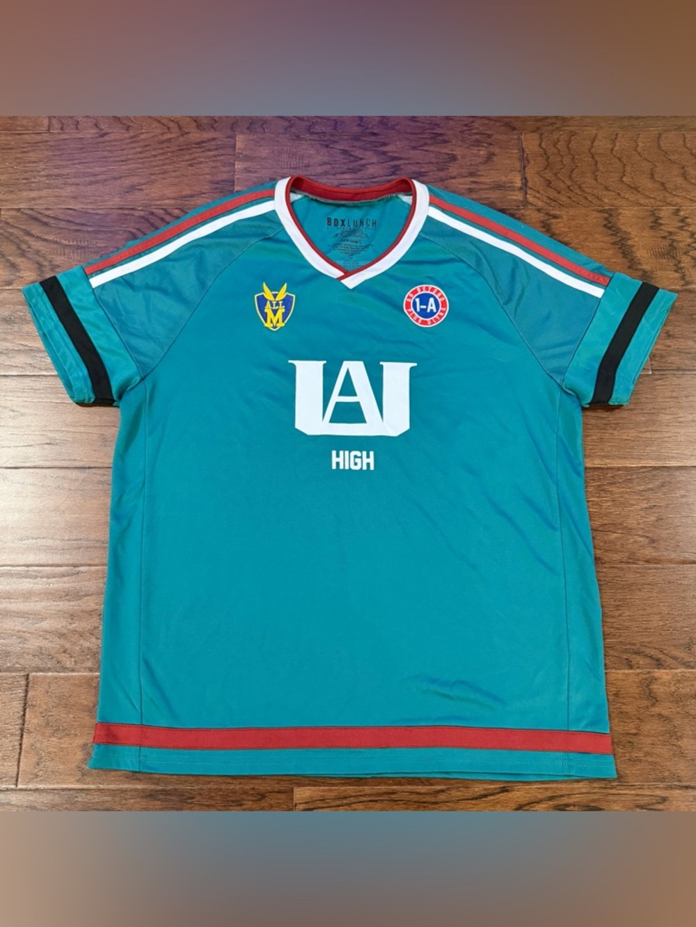 My Hero Academia UA High Midoriya Soccer Jersey BoxLunch Mens Size 2XL Teal